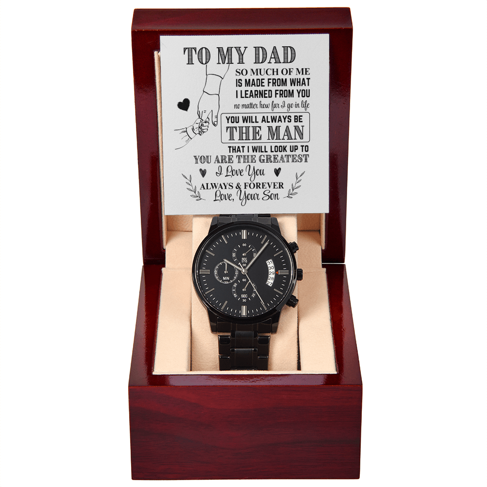 To My Dad From Son Chronograph Watch