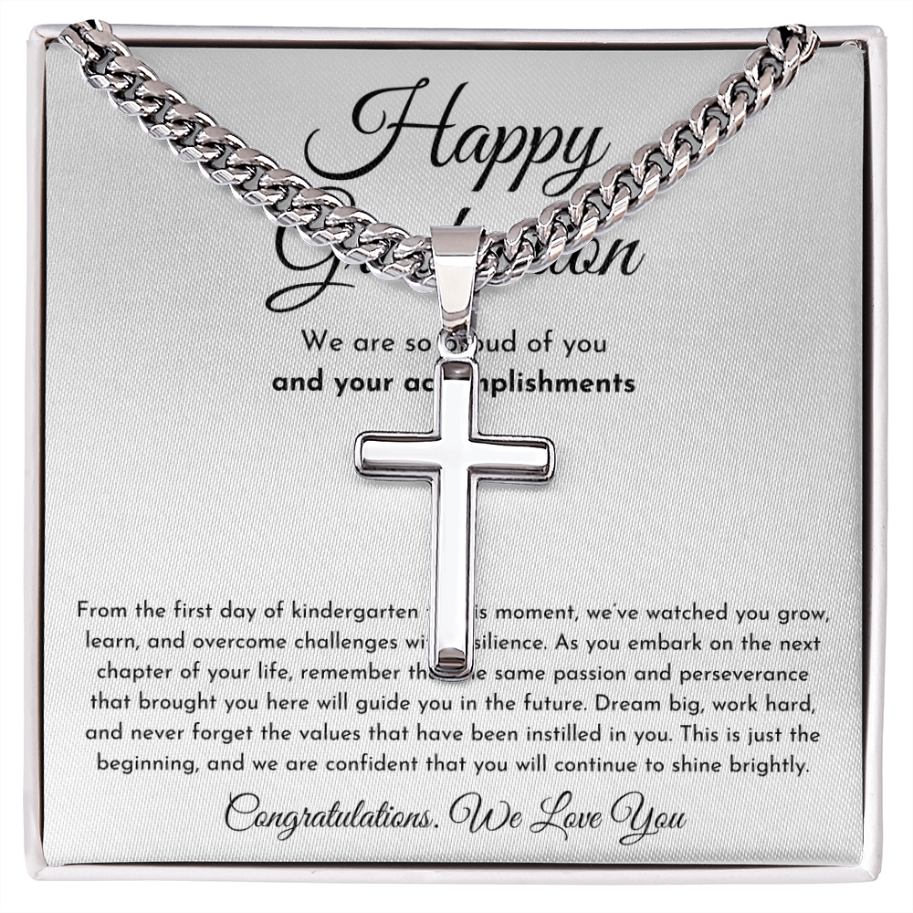 Happy Graduation Cross Necklace