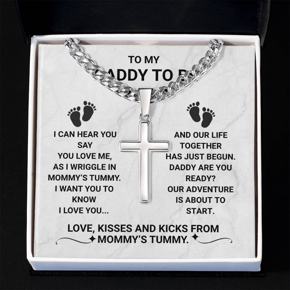 To My Daddy To Be Necklace
