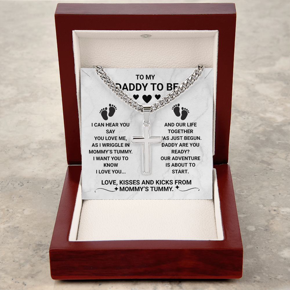 To My Daddy To Be Necklace