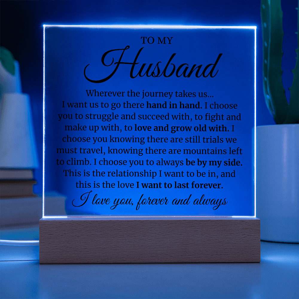 To My Husband LED Acrylic