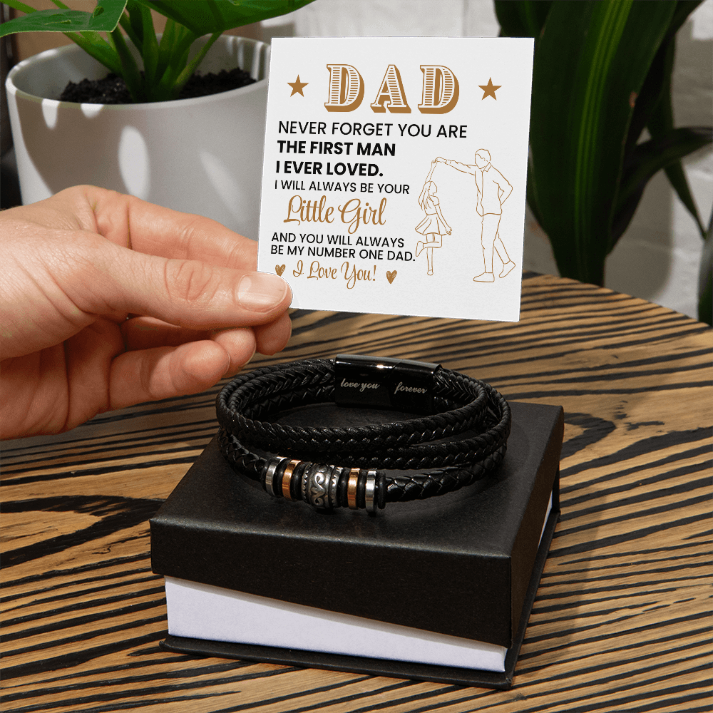 To My Dad From Daughter Bracelet