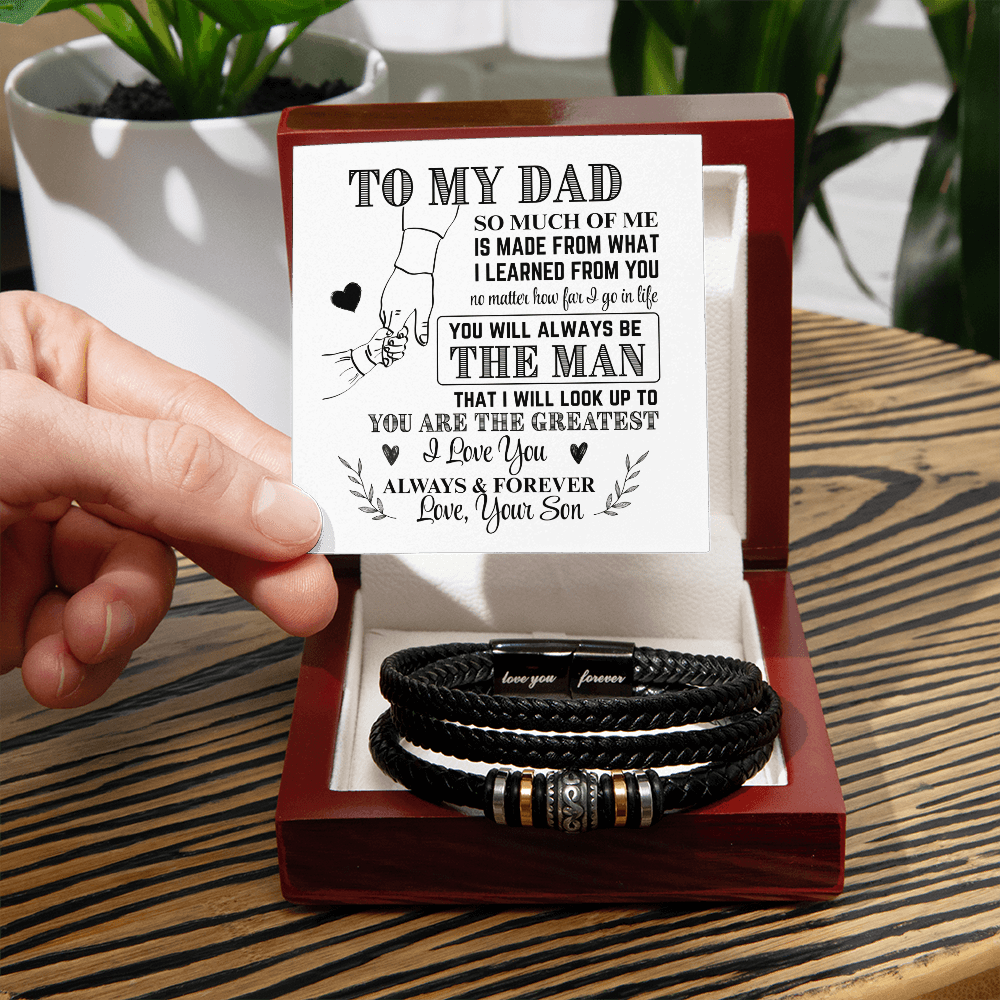 To My Dad From Son Bracelet