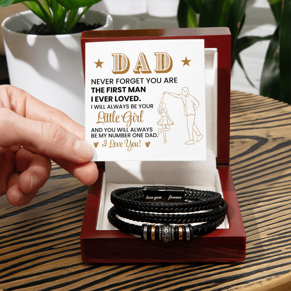 To My Dad From Daughter Bracelet