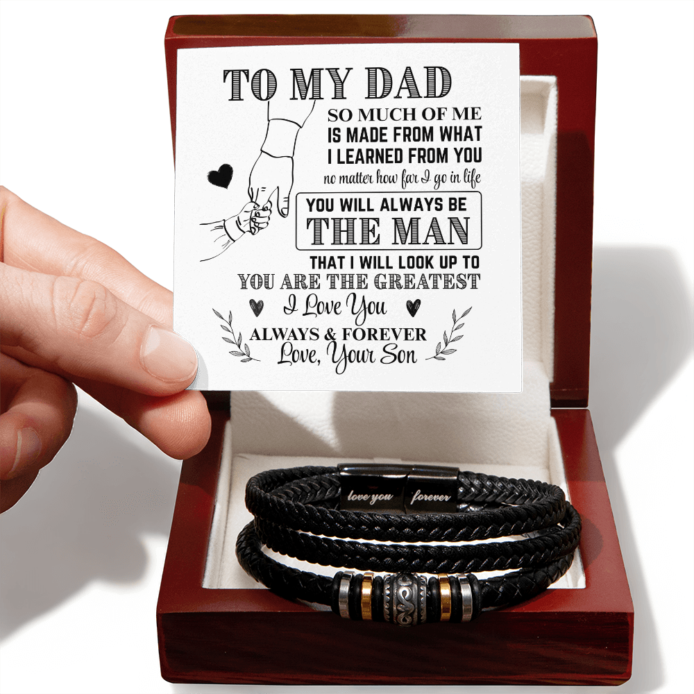 To My Dad From Son Bracelet