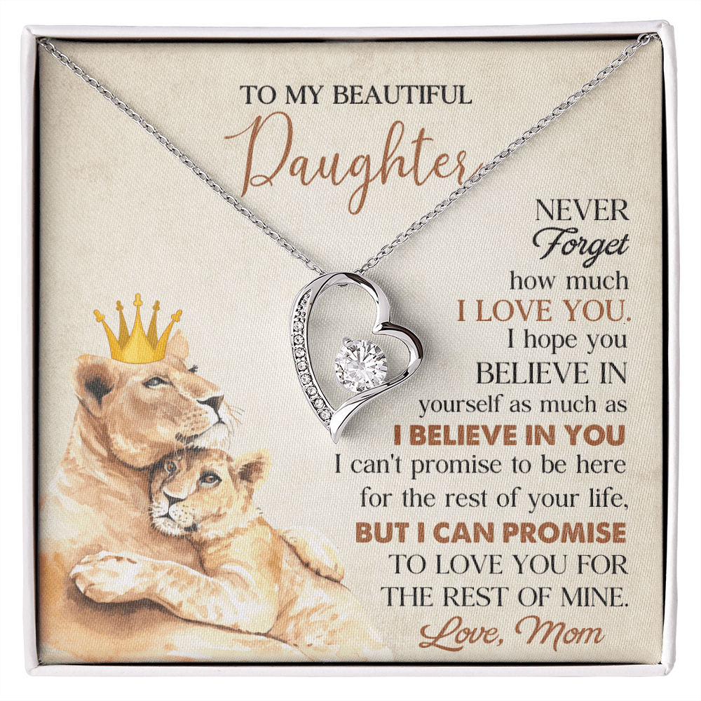 To My Beautiful Daughter From Mom Necklace