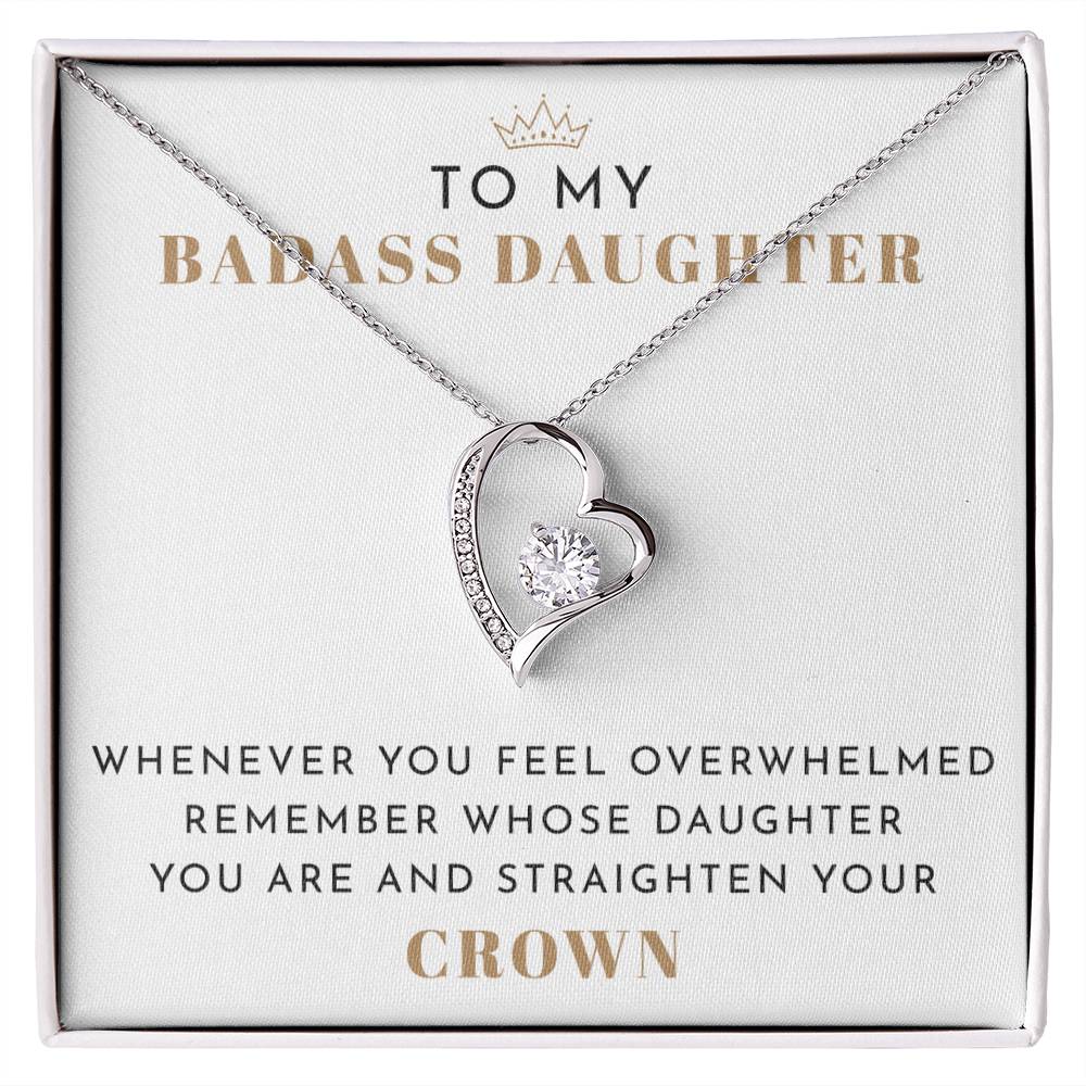 To My Badass Daughter Necklace