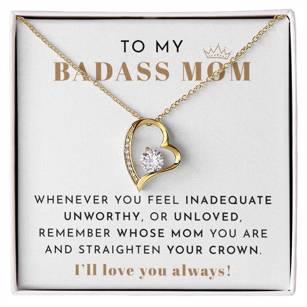 To My Badass Mom Necklace