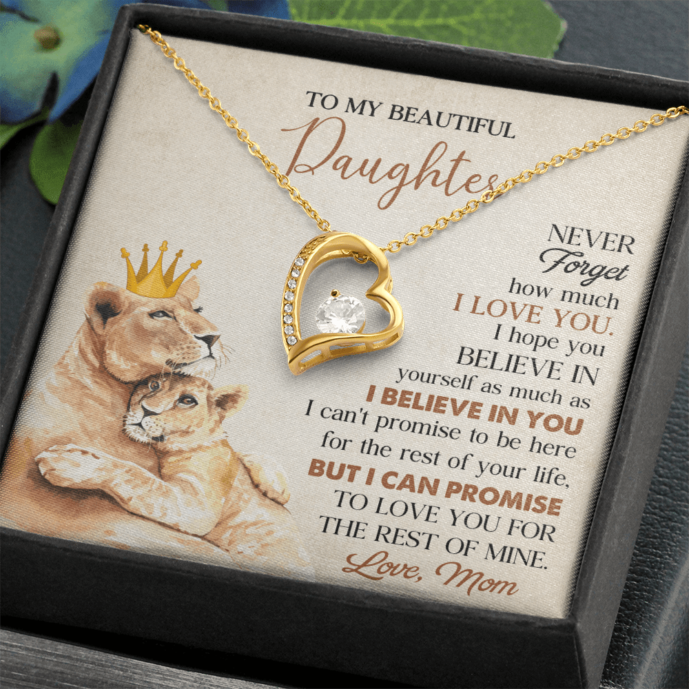To My Beautiful Daughter From Mom Necklace