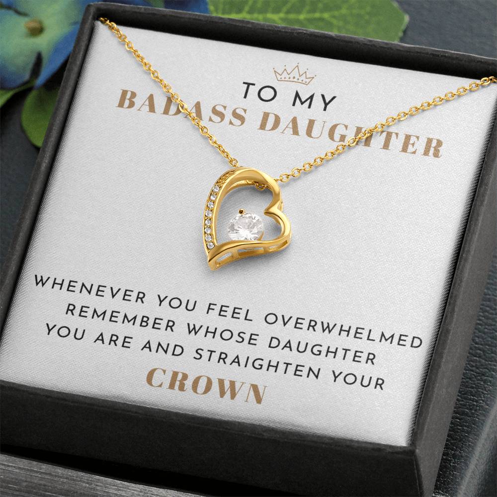 To My Badass Daughter Necklace