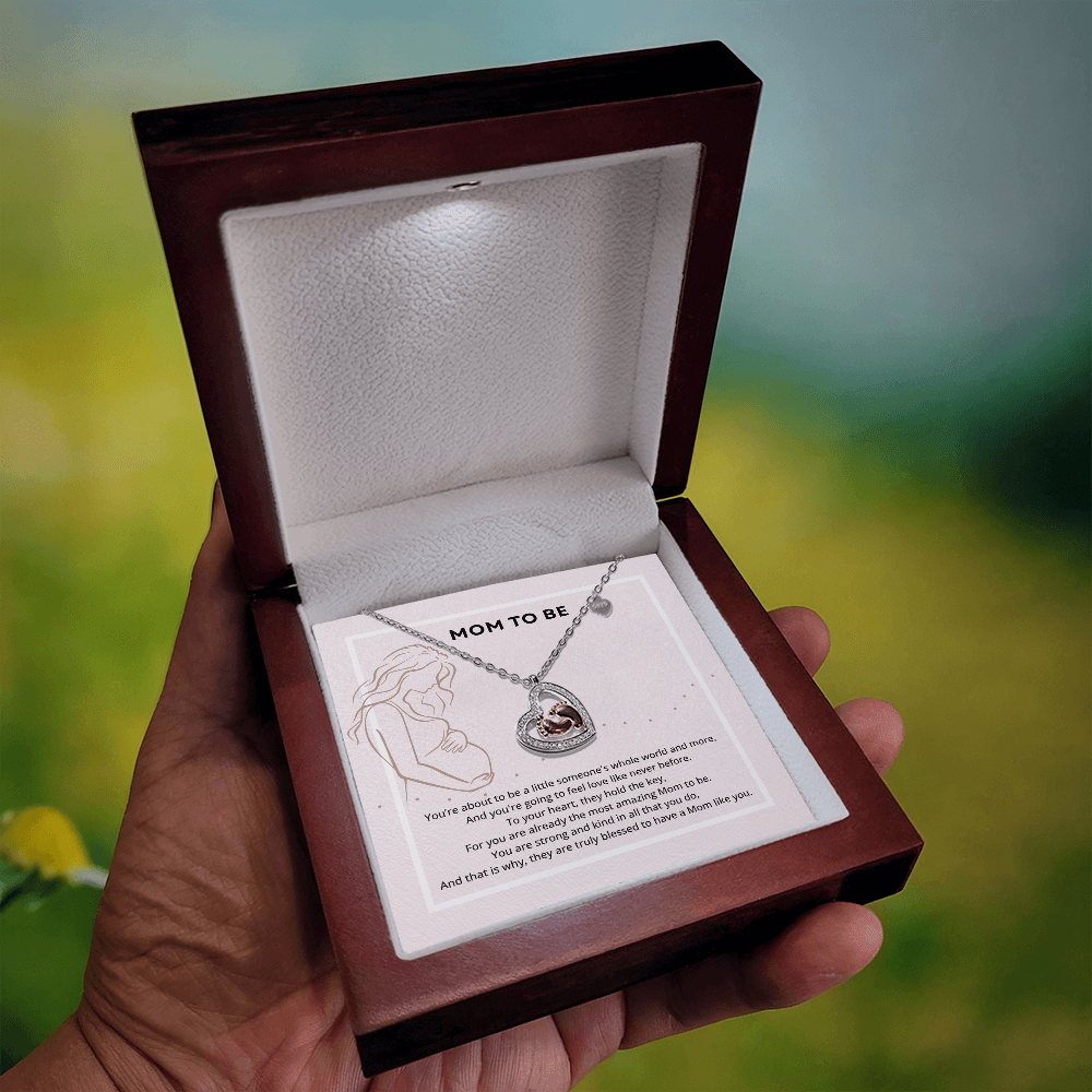 Mom To Be - Baby Feet Necklace